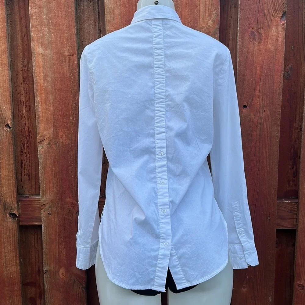 Zac & Rachel Crisp White Long Sleeve Shirt Size S